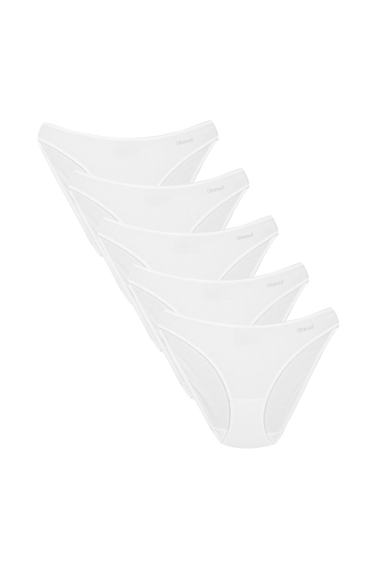 Kom Kadın Basic 5 li Modal Külot Beyaz