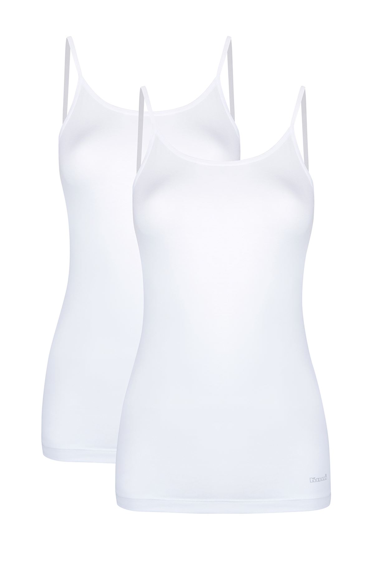 Kom Kadın Basic 2 li Modal Top Atlet Beyaz
