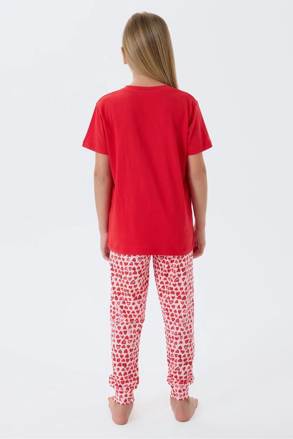 Arnetta Kız Çocuk Süprem Pijama Takımı Kırmızı
