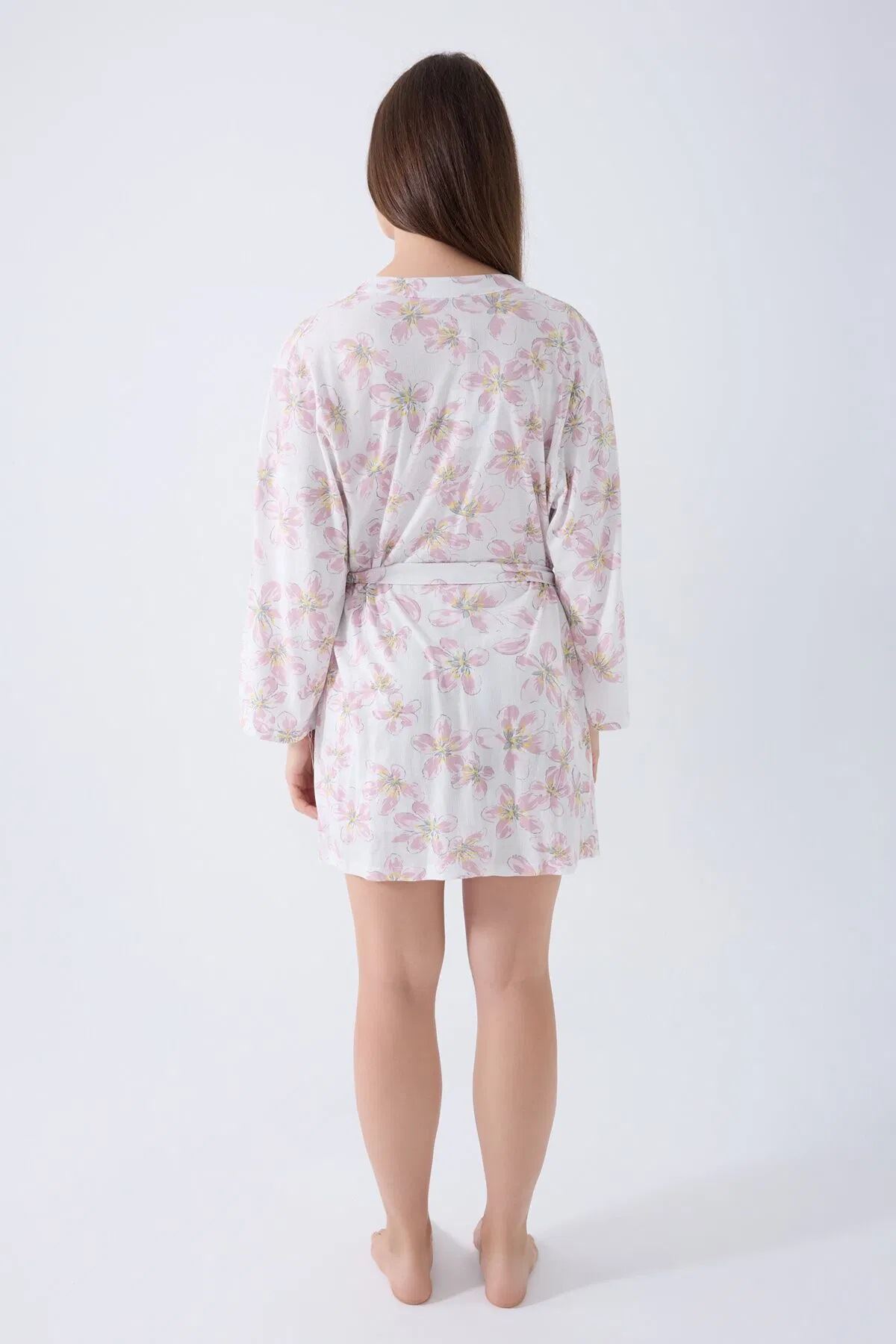 Arnetta Kadın Modal 3'lü Pijama Takımı Pembe