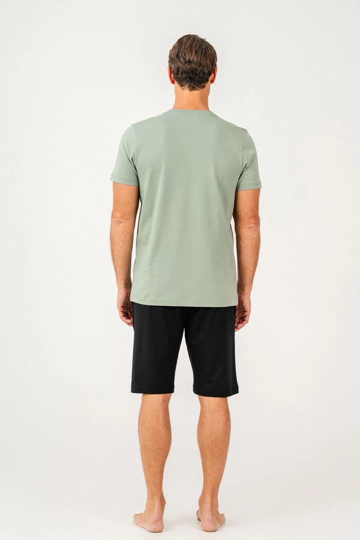 Arnetta Erkek Süprem Cep Detay 2 Parça Şort Takım Yeşil