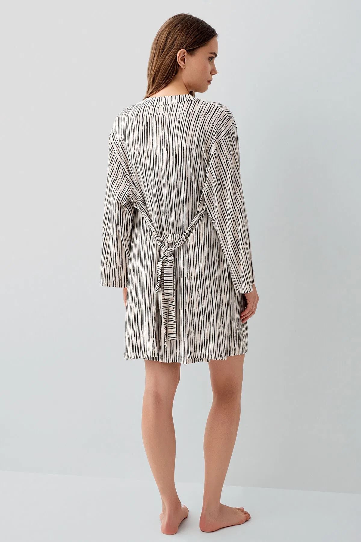 Pierre Cardin Kadın Modal 3 lü Gecelik Sabahlık Takım Siyah