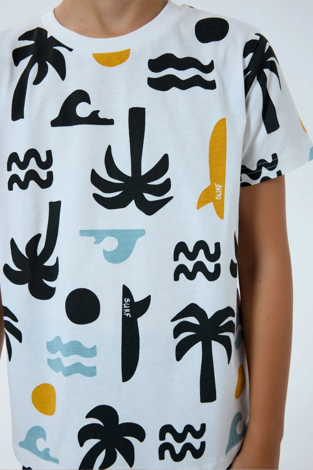 RolyPoly Erkek Çocuk Süprem Şortlu Takım Beyaz