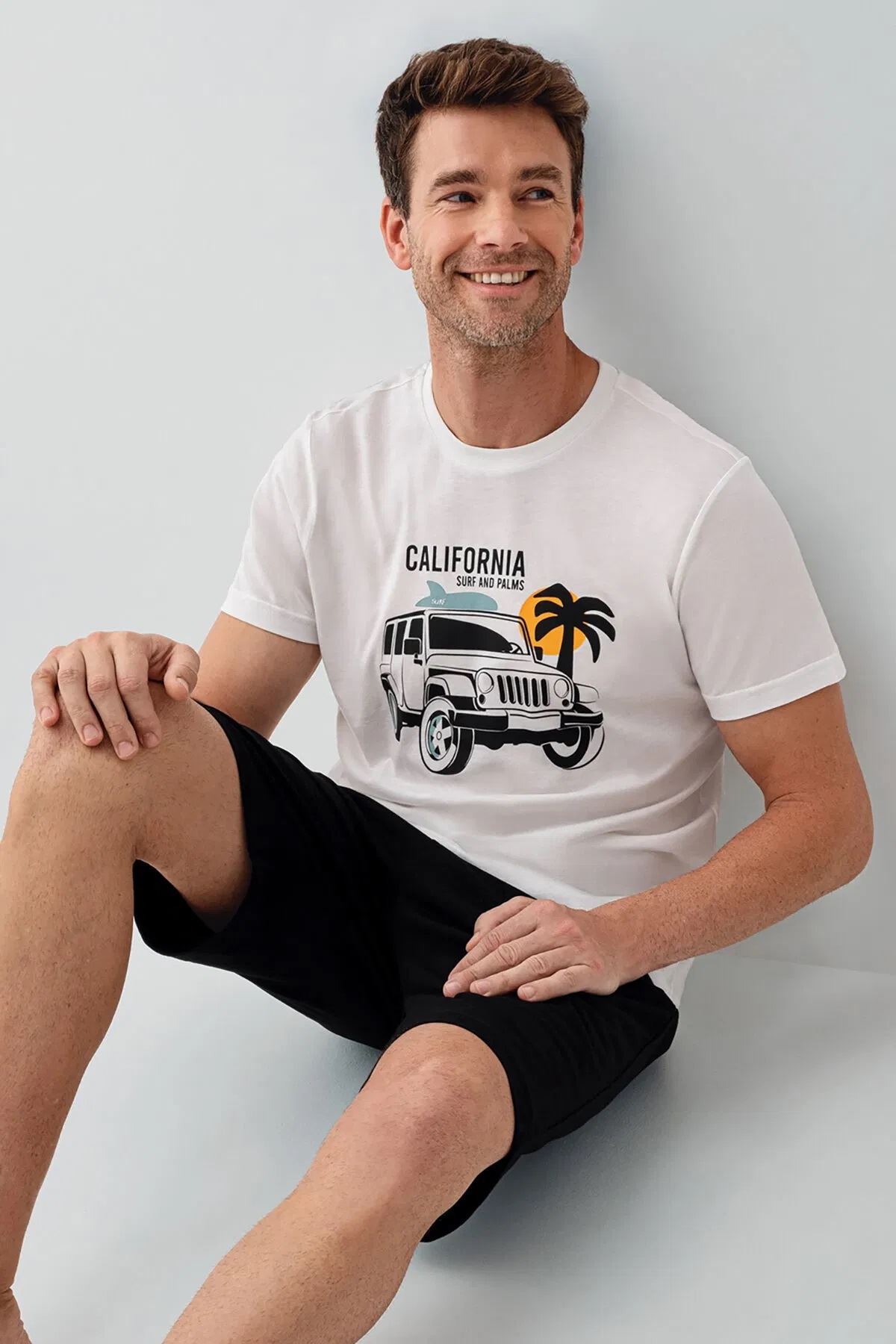 RolyPoly Erkek Süprem Şort Takım Beyaz