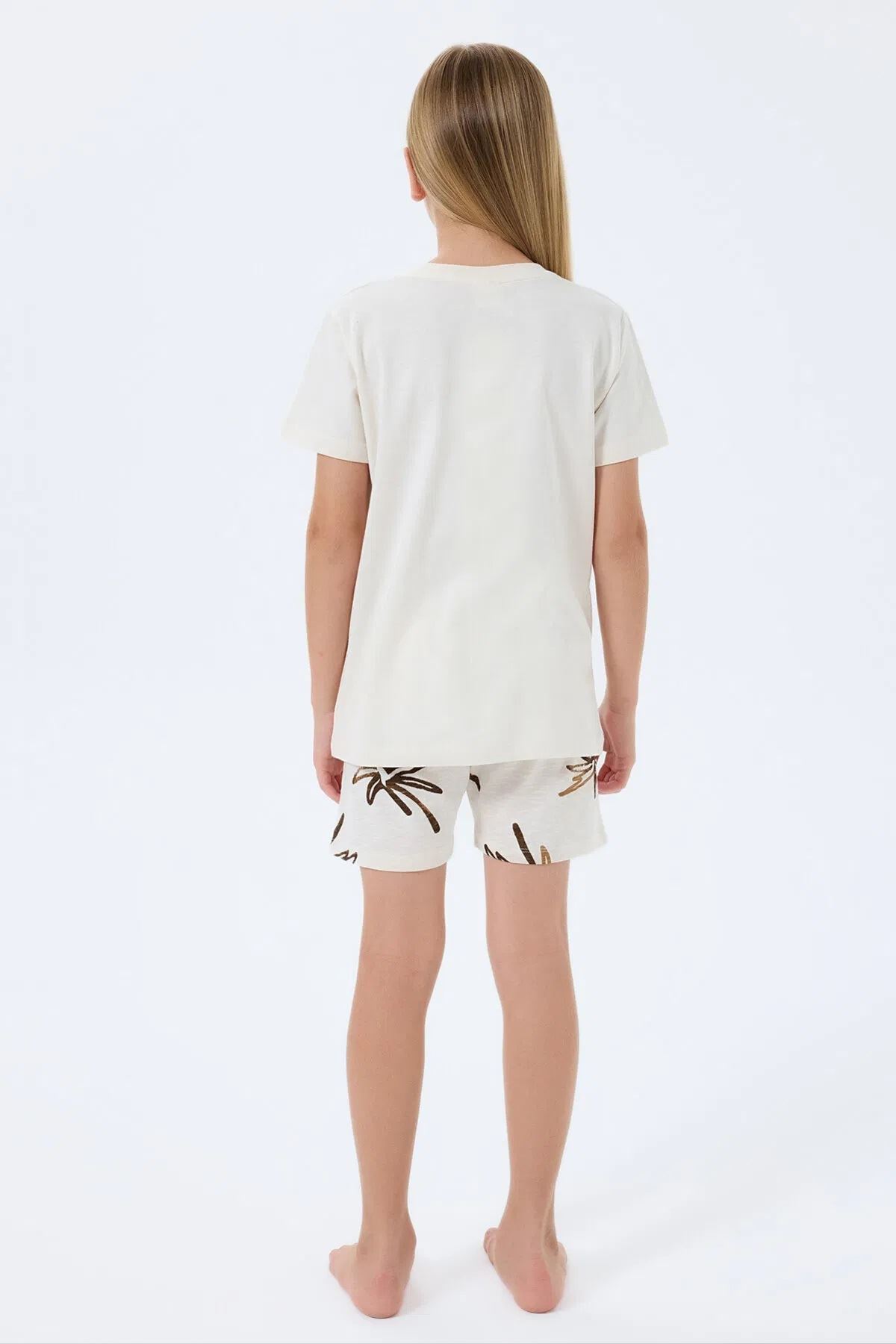 RolyPoly Kız Çocuk Süprem Şortlu Takım Ekru