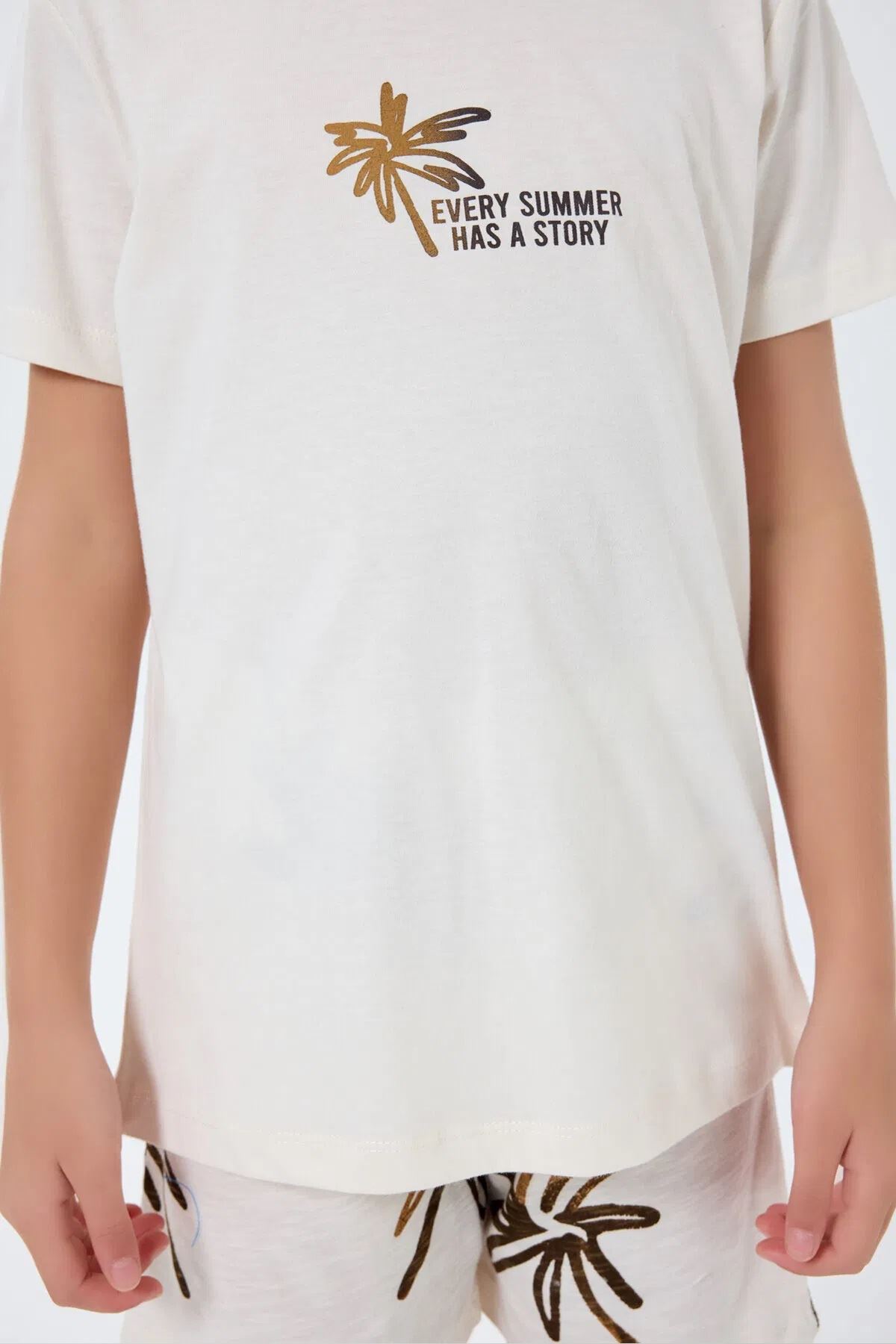 RolyPoly Kız Çocuk Süprem Şortlu Takım Ekru