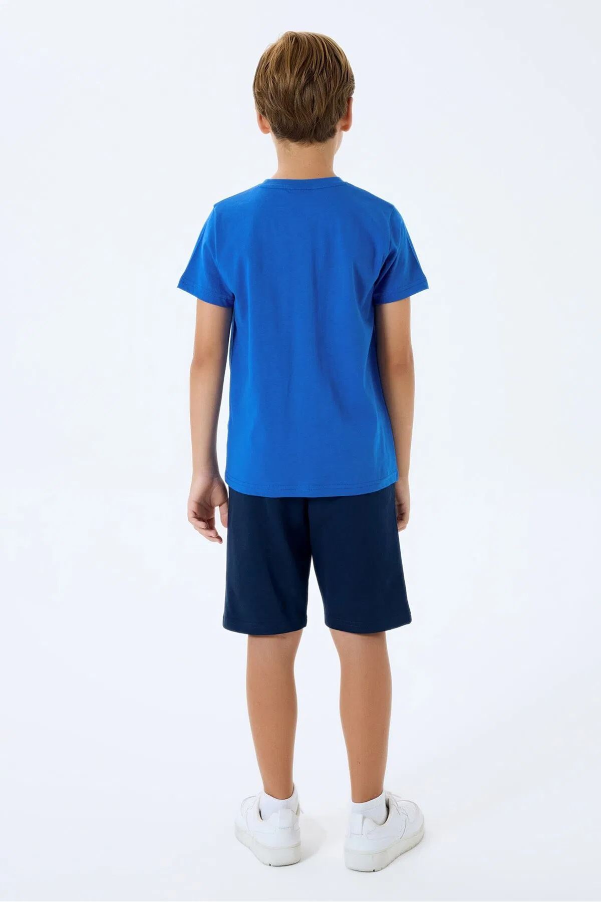 U.S. Polo Assn Erkek Çocuk Süprem Şortlu Takım Mavi