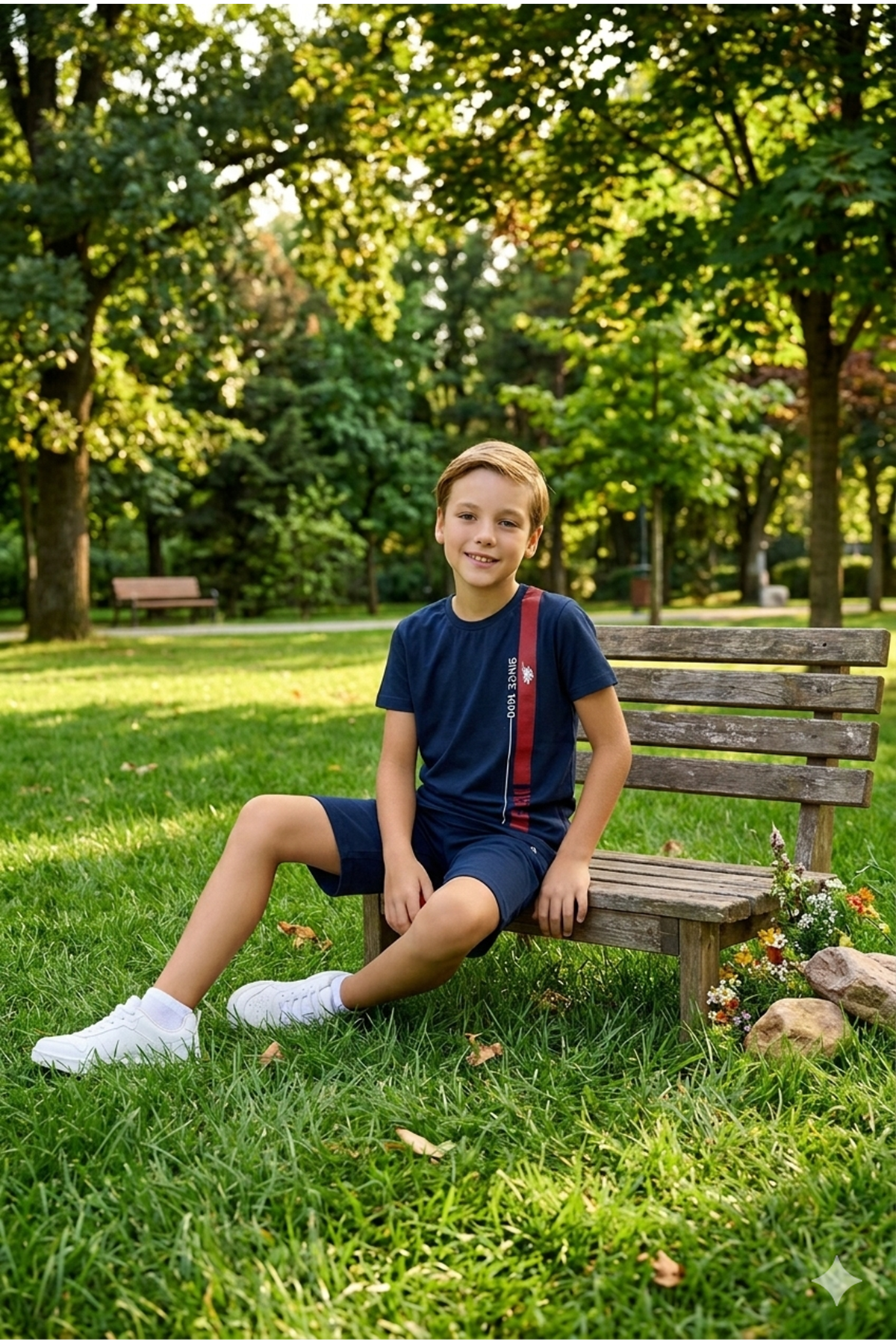 U.S. Polo Assn Erkek Çocuk Süprem Şortlu Takım Lacivert