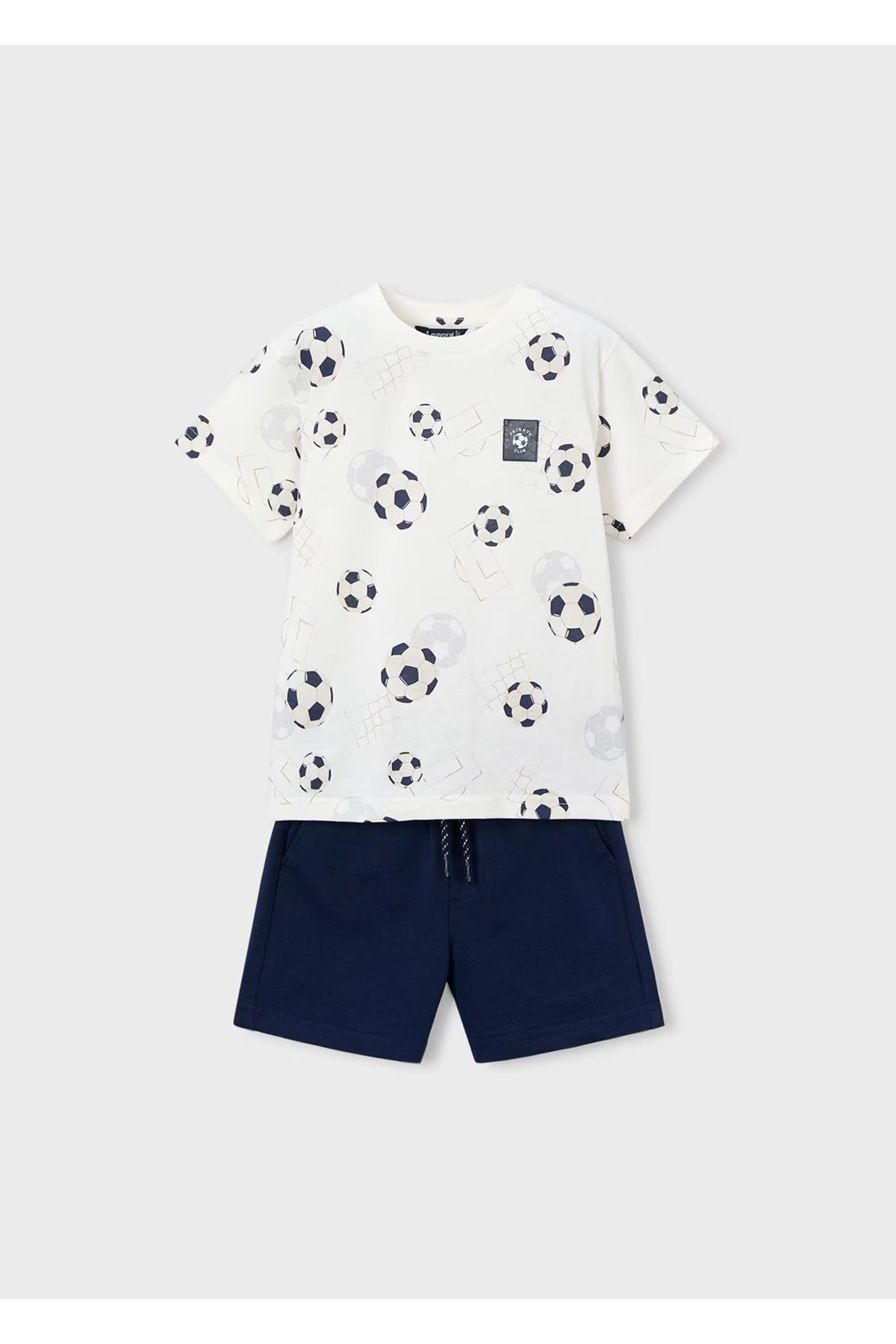 Mayoral Erkek Çocuk Futbol Topu Baskılı 2 Parça Şortlu Takım 3607 Lacivert