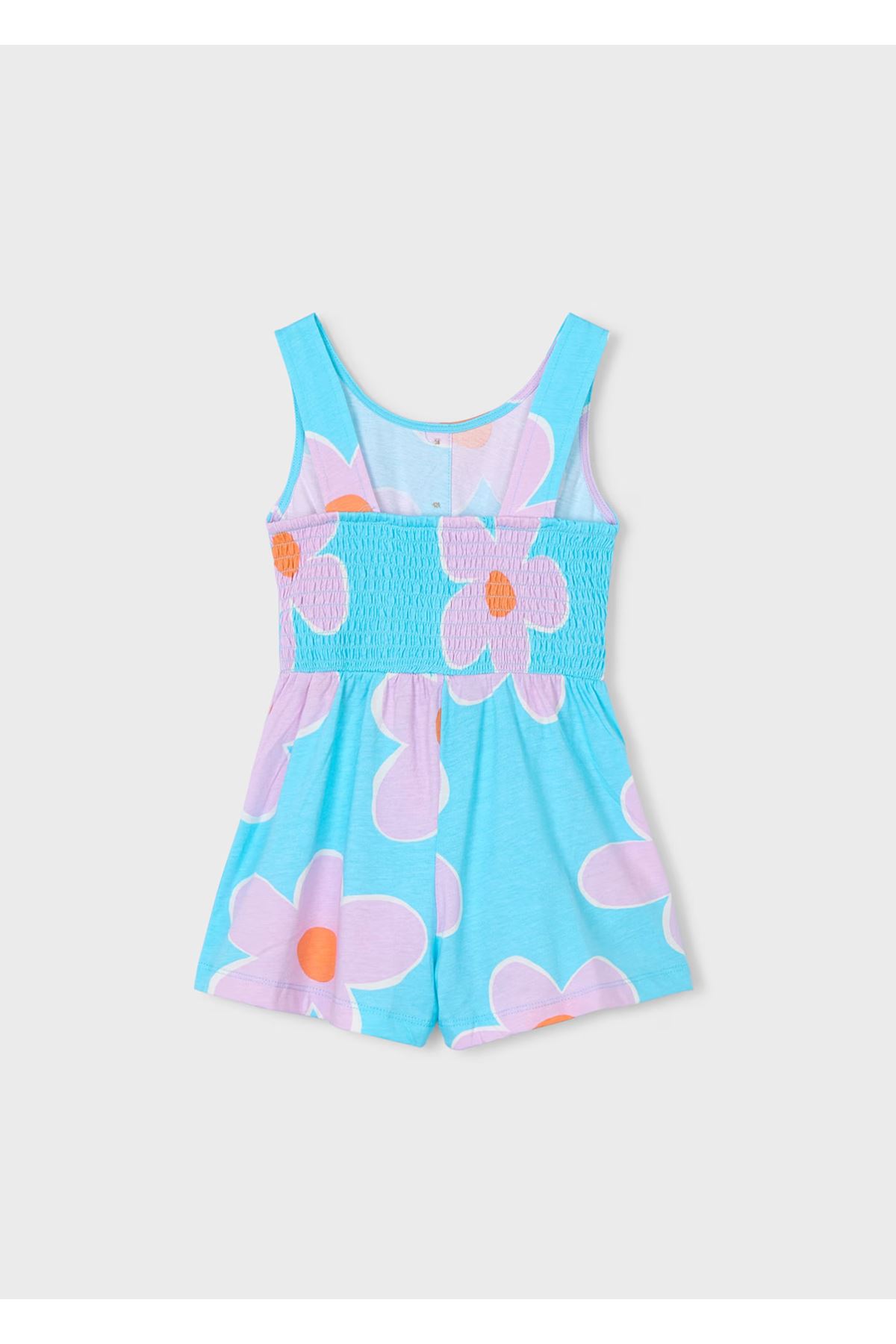 Mayoral Kız Çocuk Fiyonk Detaylı Askılı Şort Tulum 3889 Lila