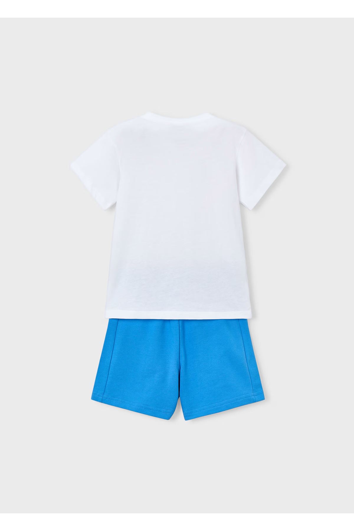 Mayoral Erkek Çocuk Köpekbalığı Desen 2 Parça Şortlu Takım 3610 Mavi