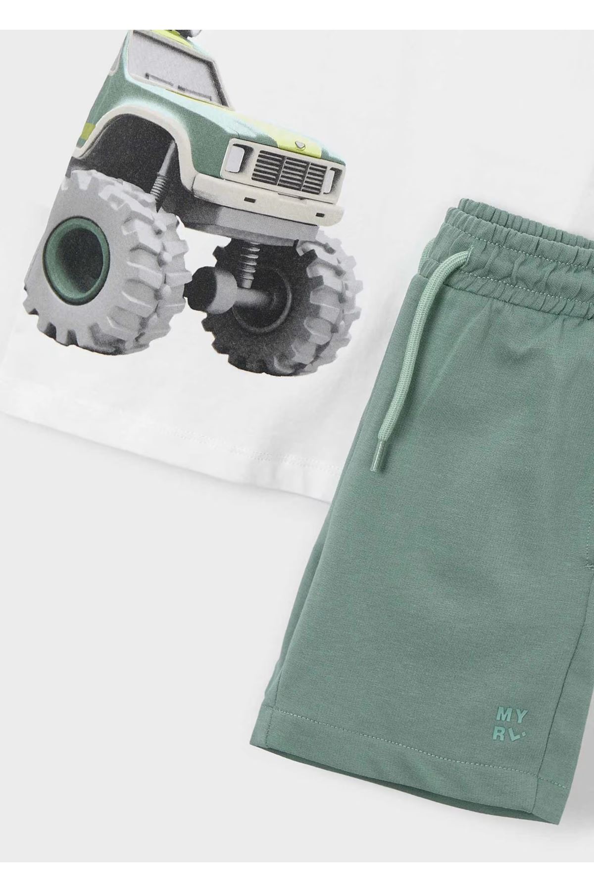 Mayoral Erkek Çocuk 2 Parça Cepli Şortlu Takım 3605 Yeşil