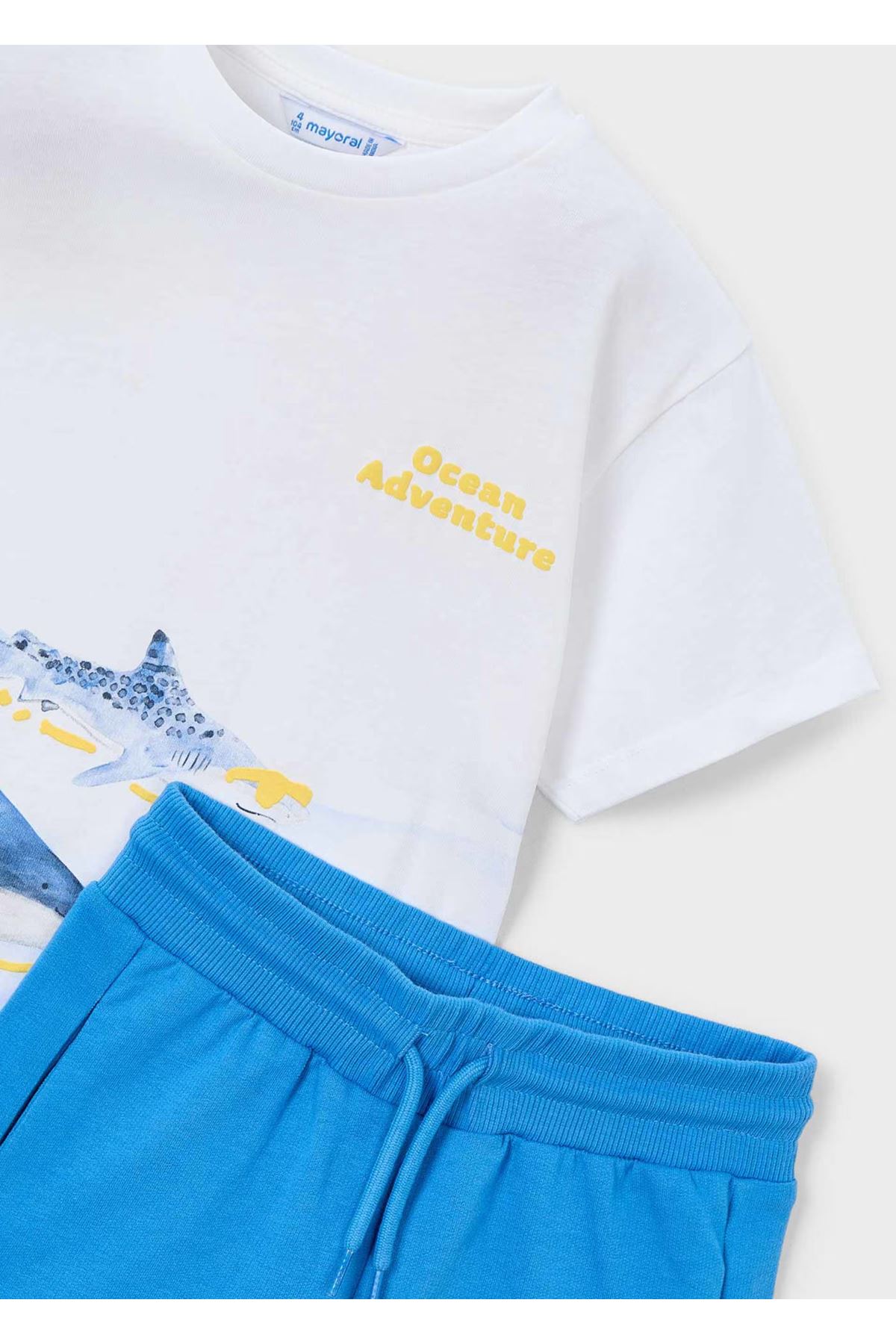 Mayoral Erkek Çocuk Köpekbalığı Desen 2 Parça Şortlu Takım 3610 Mavi