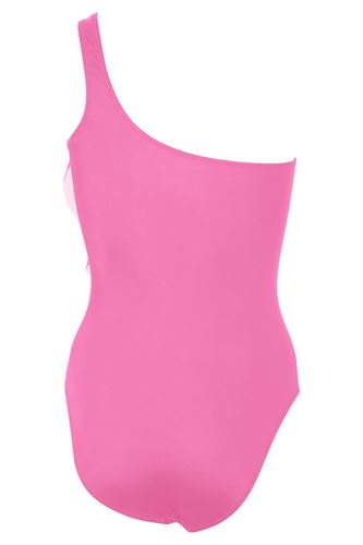 Kom Diva Unicorn Baskılı Kız Çocuk Mayo Pembe