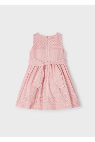 Mayoral Kız Çocuk Kombine Güpür Elbise Pembe