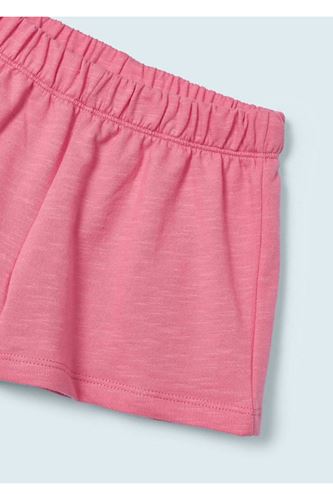 Mayoral Kız Çocuk Takım Baskılı 2'li Şort Alt-Üst Takım Pembe