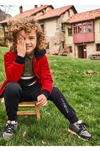 Mayoral Erkek Çocuk Peluş Alt - Üst Eşofman Takım 2 Altlı Kırmızı