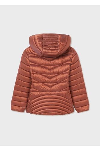 Mayoral Genç Kız Kapşonlu Parlak Mont Kiremit