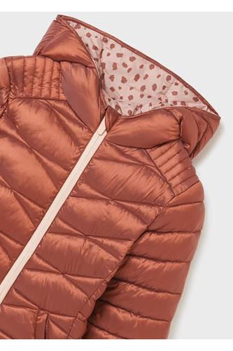 Mayoral Genç Kız Kapşonlu Parlak Mont Kiremit