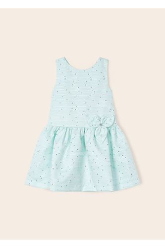 Mayoral Kız Çocuk Jakarlı Elbise Mavi