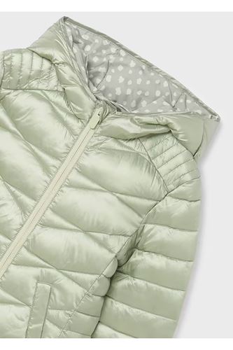 Mayoral Genç Kız Kapşonlu Parlak Mont Yeşil