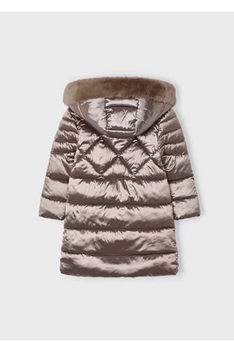 Mayoral Kız Çocuk Parlak Uzun Mont Kahverengi