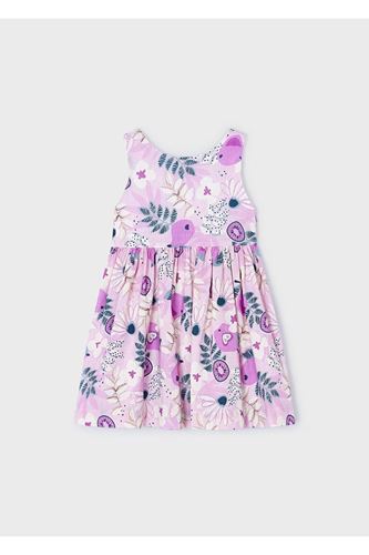 Mayoral Kız Çocuk Baskılı Elbise Mor