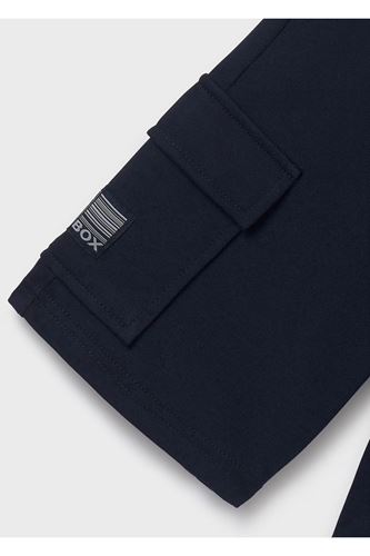 Mayoral Erkek Çocuk 2 Parça Baskılı T-Shirt - Şort Takım Beyaz-Lacivert