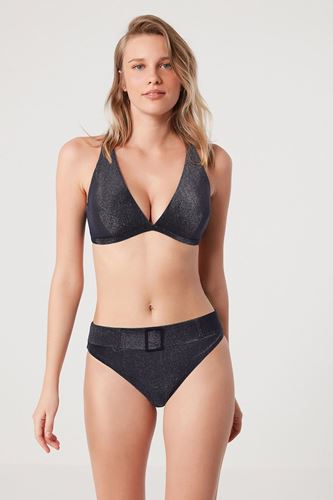 Kom Rehel Üçgen Bikini Siyah