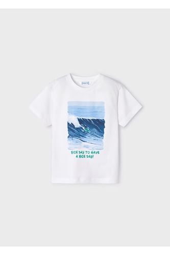 Mayoral Erkek Çocuk 3 Parça Baskılı T-Shirt - Şort Takım Yeşil-Beyaz