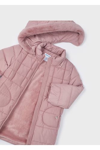Mayoral Kız Çocuk Kapşonlu Uzun Mont Pembe