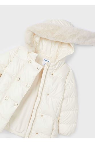 Mayoral Kız Çocuk Kapşonlu Mont Ekru