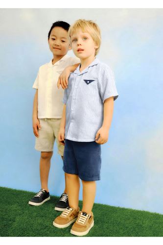 Mayoral Erkek Çocuk Bermuda Şort Ve Gömlek Takımı 3231 Lacivert