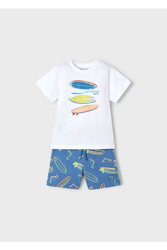 Mayoral Erkek Çocuk Şort Ve Tişört Takımı 3604 Mavi