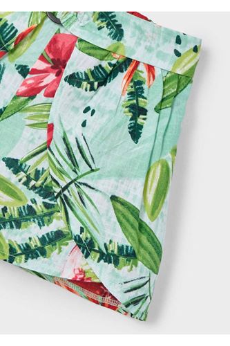 Mayoral Kız Çocuk Tropikal Etek Pantolon 3908 Yeşil