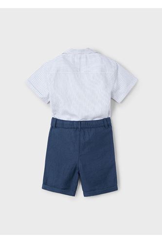 Mayoral Erkek Çocuk Bermuda Şort Ve Gömlek Takımı 3231 Lacivert