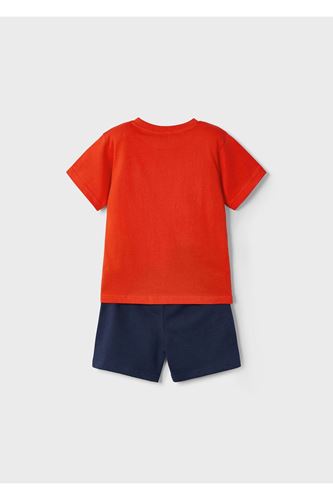 Mayoral Erkek Çocuk Kaykay Şortu Ve Tişört Takımı 3607 Kırmızı