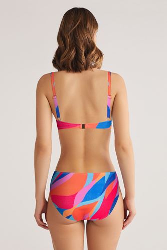 Kom RegenSimli Kumaşlı  Toparlayıcı Bikini Pembe