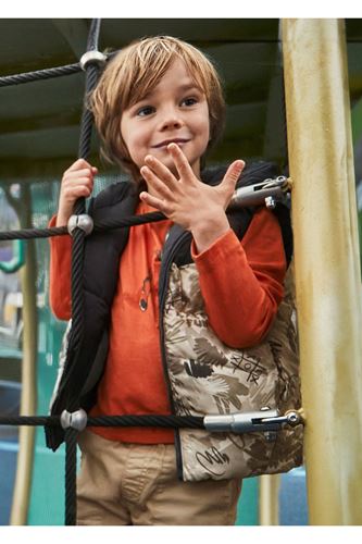 Mayoral Erkek Çocuk Çift Taraflı Kapüşonlu Dolgulu Yelek Siyah