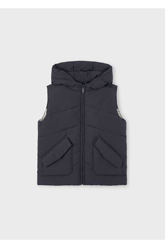 Mayoral Erkek Çocuk Çift Taraflı Kapüşonlu Dolgulu Yelek Siyah