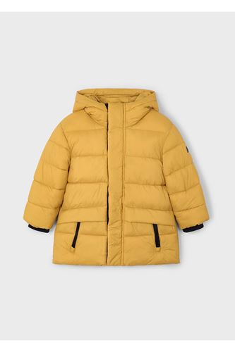 Mayoral Erkek Çocuk Kapüşonlu Uzun Şişme Dolgulu Mont 4422 Sarı