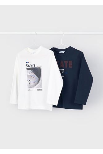 Mayoral Erkek Çocuk 2 Li Uzun Kollu T-Shirt Set 4091 Lacivert