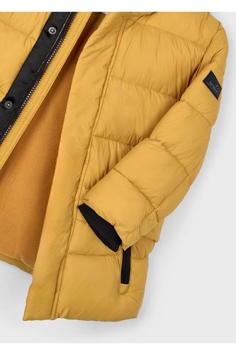 Mayoral Erkek Çocuk Kapüşonlu Uzun Şişme Dolgulu Mont 4422 Sarı