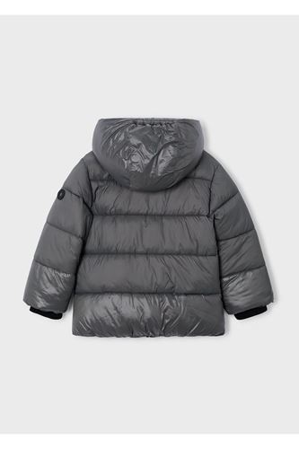 Mayoral Erkek Çocuk Kapüşonlu Dolgulu Parlak Kumaş Mont 4416 Gri
