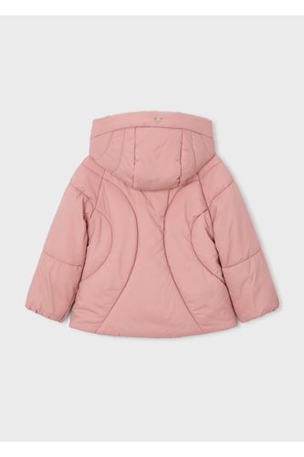 Mayoral Kız Çocuk Kapüşonlu Dolgulu Uzun Mont 0415 Pembe