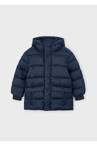 Mayoral Erkek Çocuk Kapüşonlu Uzun Şişme Dolgulu Mont 4422 Lacivert