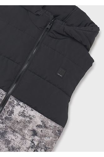 Mayoral Erkek Çocuk Kapüşonlu Dolgulu Çift Taraflı Yelek 7306 Siyah