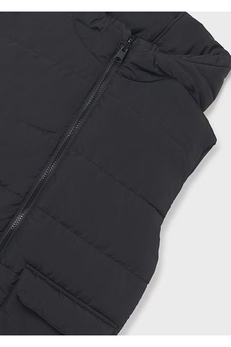 Mayoral Erkek Çocuk Kapüşonlu Dolgulu Çift Taraflı Yelek 7306 Siyah