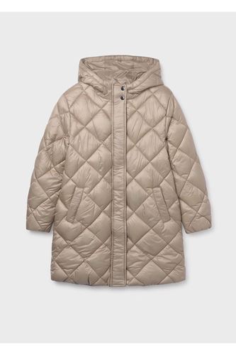 Mayoral Kız Çocuk Dolgulu Yumuşak Tüylü Astarlı Uzun Kışlık Mont 7432 Krem