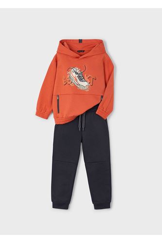 Mayoral Erkek Çocuk Serigrafi Baskılı Eşofman Takımı 4802 Turuncu